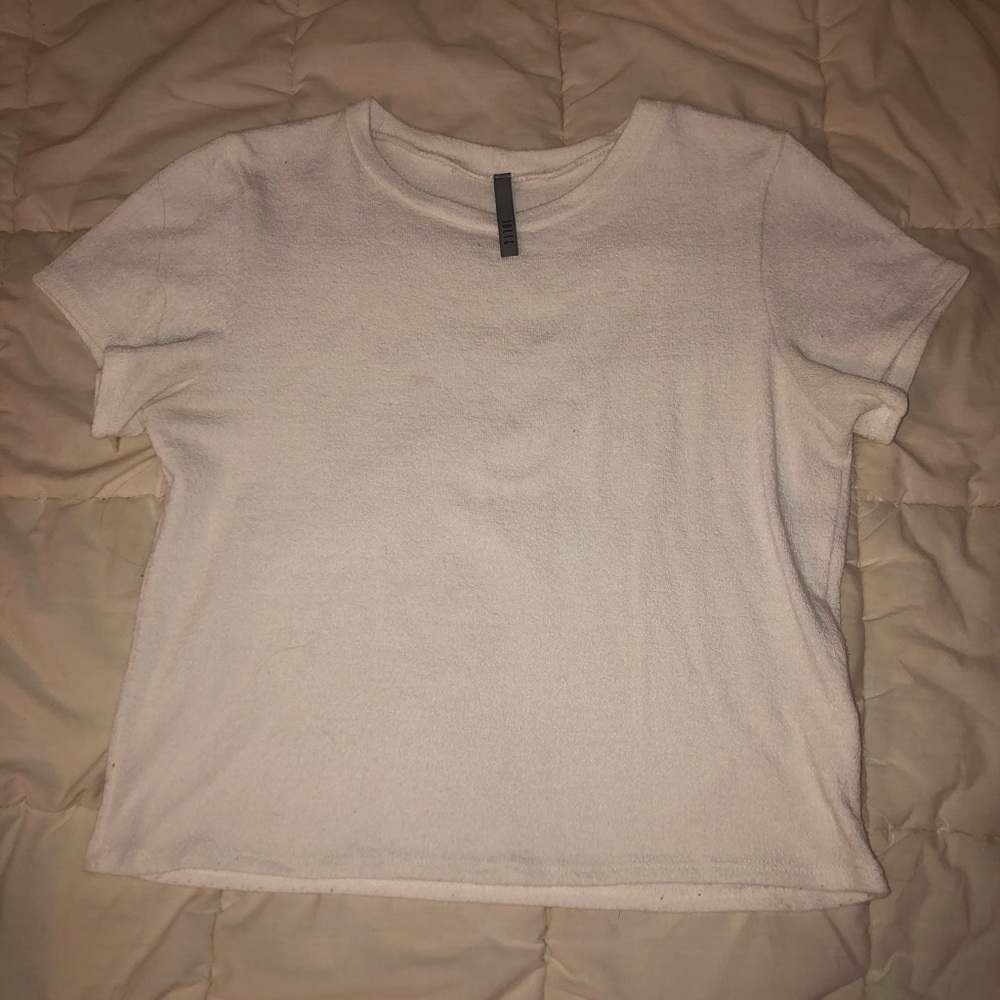 White crop top